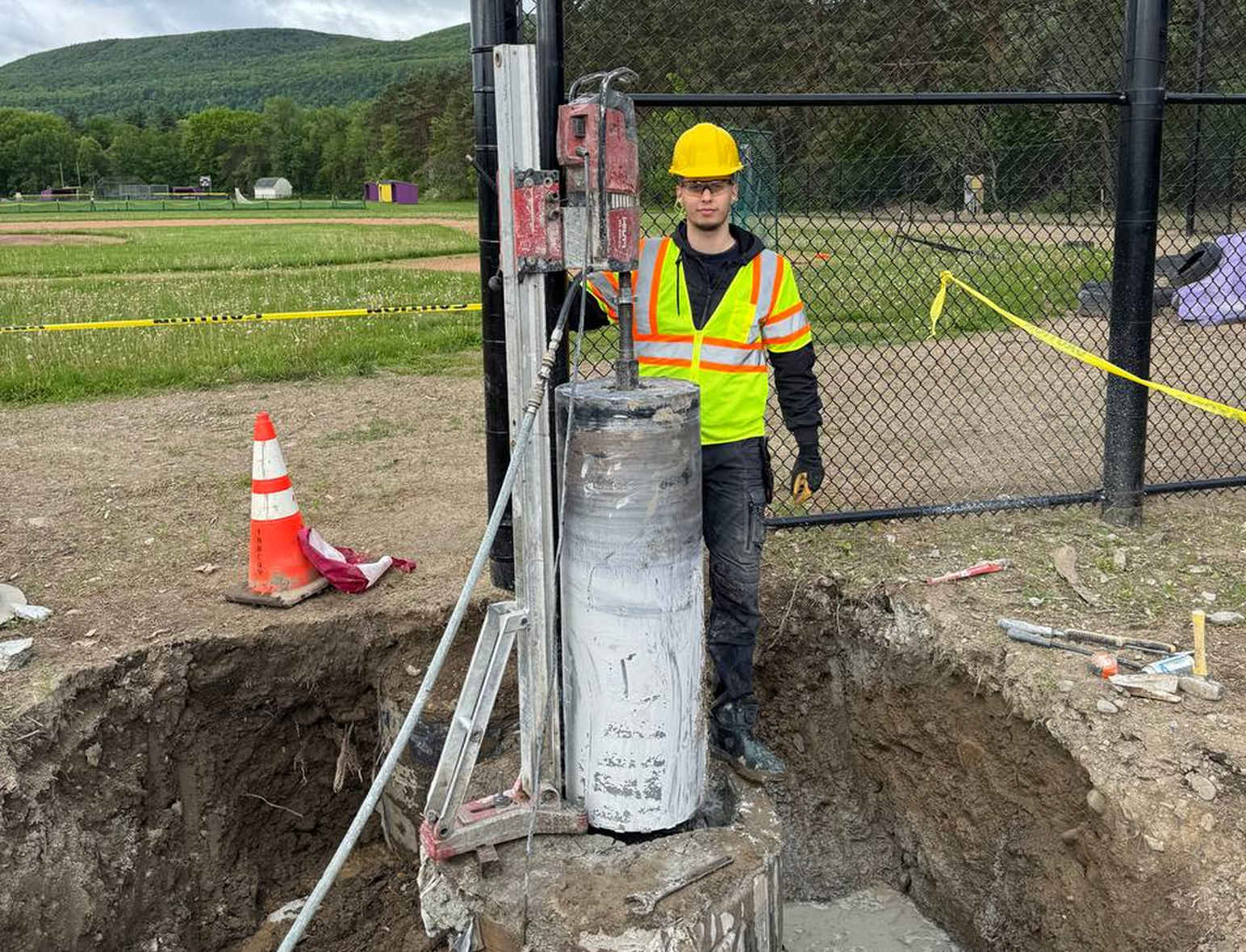 Core drilling result